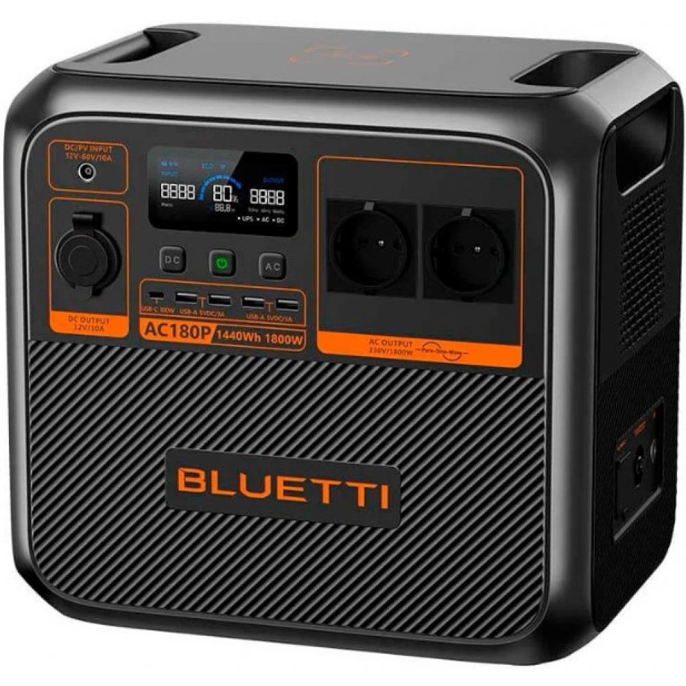 Портативна зарядна станція Bluetti AC180P 1800W 1440Wh