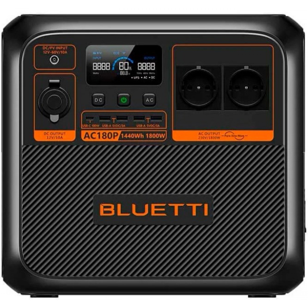 Портативна зарядна станція Bluetti AC180P 1800W 1440Wh