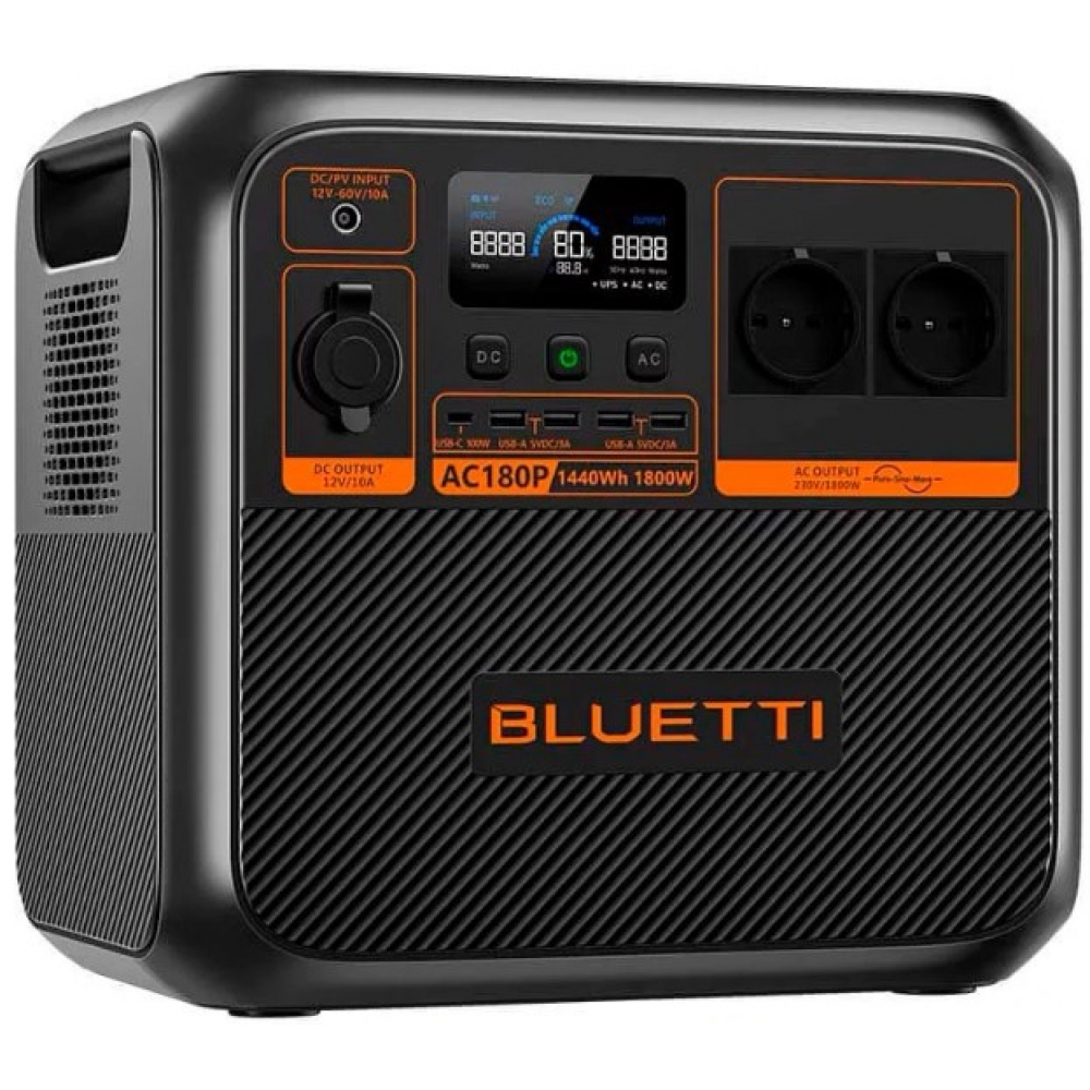 Портативна зарядна станція Bluetti AC180P 1800W 1440Wh