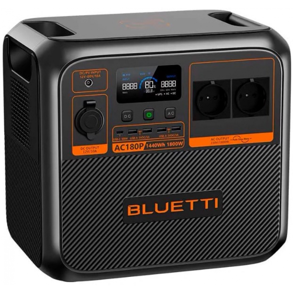 Портативна зарядна станція Bluetti AC180P 1800W 1440Wh