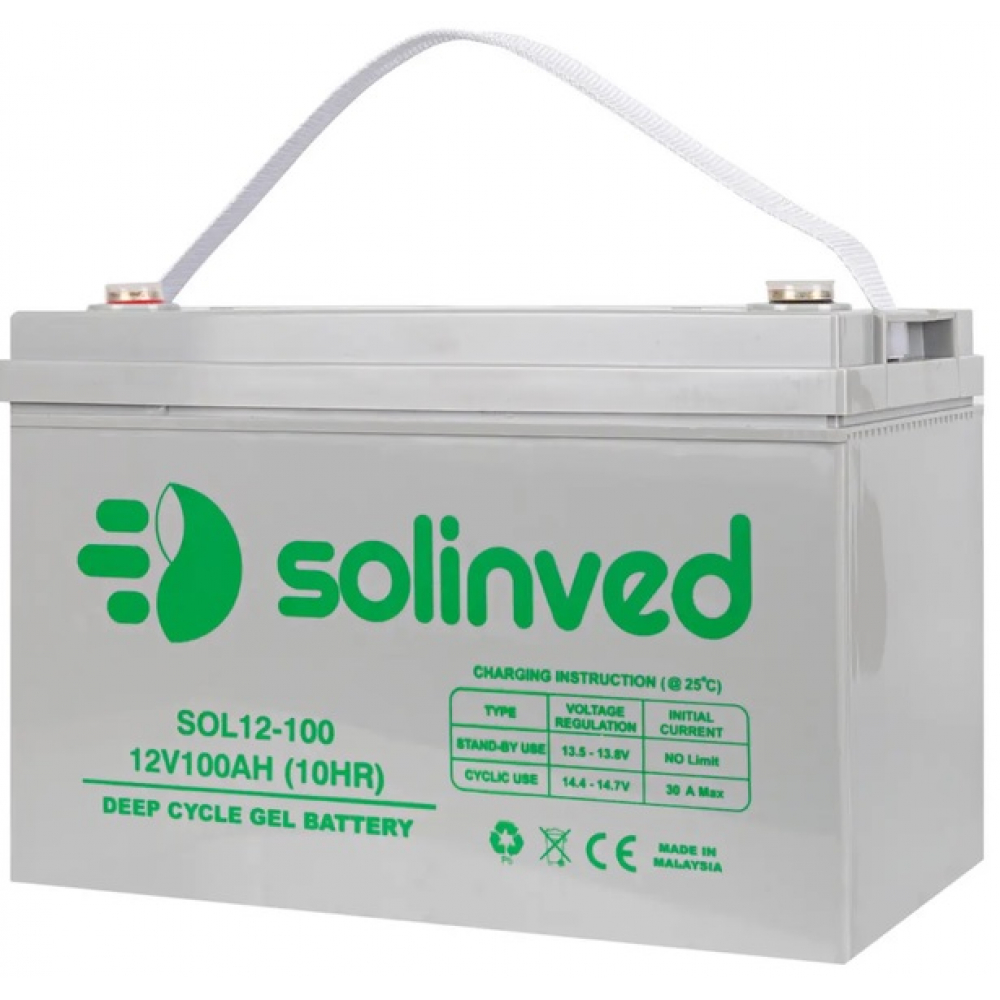 Аккумулятор Solinved 100-12 GEL (12V 100 Аh)