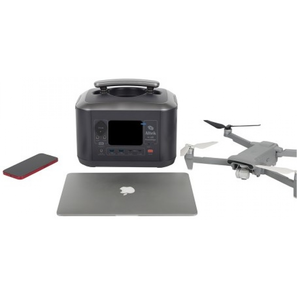 Портативная зарядная станция Altek AL 600 PowerEdge 600W 537,6Wh + солнечная панель ALT-120 милитари