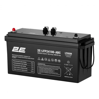 Акумулятор літій-залізо-фосфатний (LiFePo4) 2E LFP24 24V 100 Ah ABC 8S (2E-LFP24100-ABC)