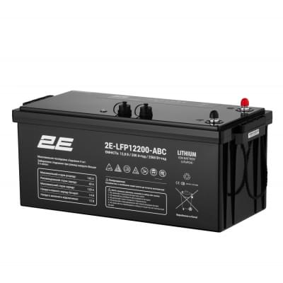 Аккумулятор литий-железо-фосфатный(LiFePo4) 2E LFP12200 ABC 4S LiFePo4 12V 200Ah (2E-LFP12200-ABC)