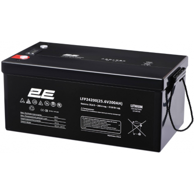 Акумулятор літій-залізо-фосфатний (LiFePo4) 2E LFP24200 8S LiFePo4 24V 200Ah (2E-LFP24200-ABC)