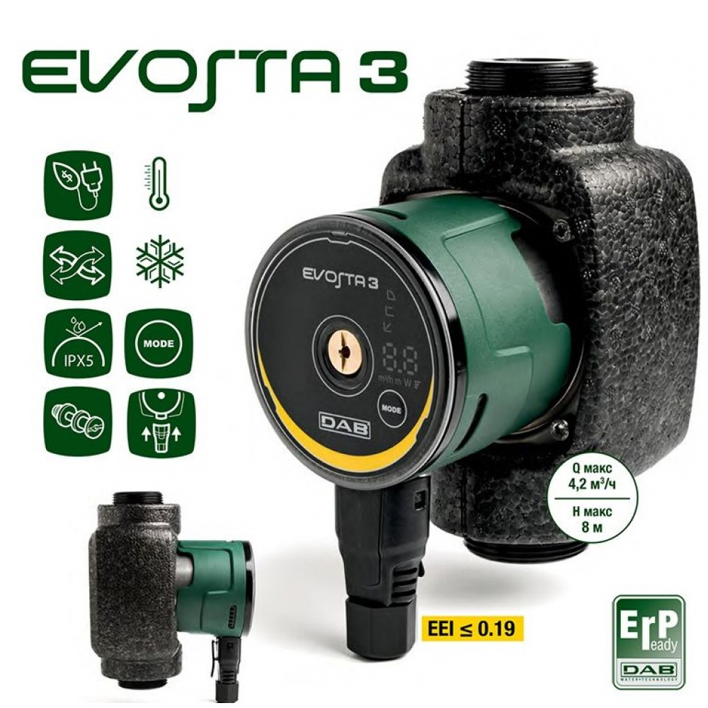 Циркуляционный насос DAB EVOSTA3 60/180X (1"1/4) M230/50-60 (60186079)