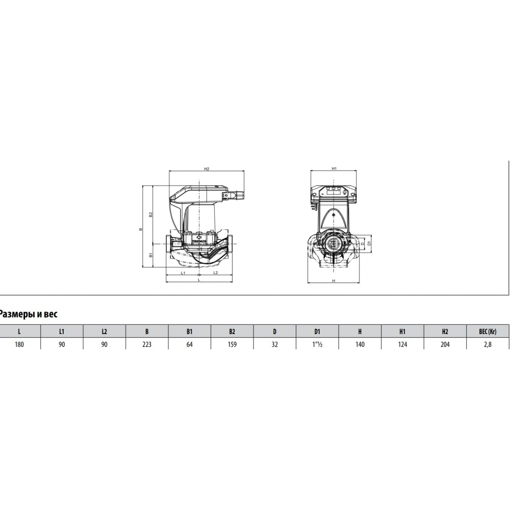 Циркуляционный насос DAB EVOPLUS 110/180 M (60150941)