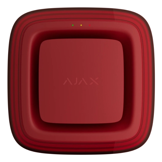Бездротовий адресний пожежний оповіщувач світлозвуковий Ajax EN54 FireProtect (Sounder/VAD) Jeweller Red (118601.279.RD1) (000057174)