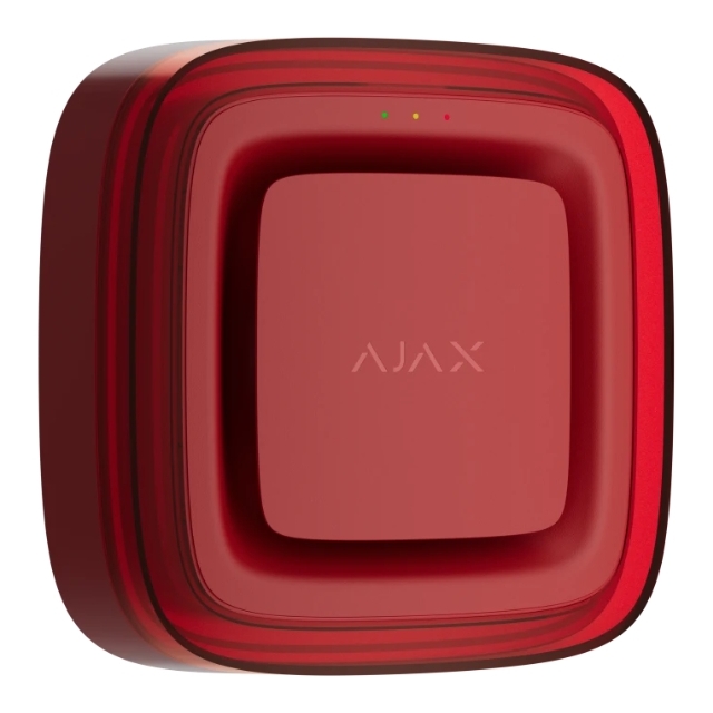 Бездротовий адресний пожежний оповіщувач світлозвуковий Ajax EN54 FireProtect (Sounder/VAD) Jeweller Red (118601.279.RD1) (000057174)