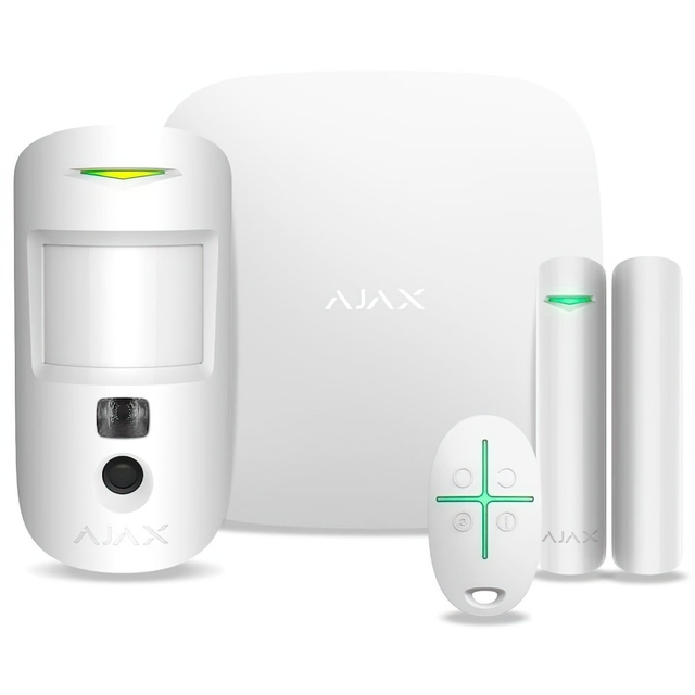 Комплект охранной сигнализации Ajax StarterKit Cam Plus White (000019854)