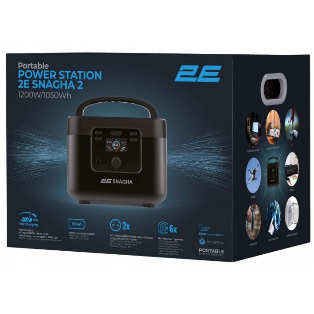 Портативная зарядная станция 2Е Snagha 2400W 1050Wh(2E-PPS1210-2)