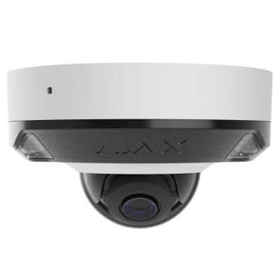 Проводная охранная IP-камера Ajax DomeCam Mini HL (8 Mp/2,8 mm) White (126257.217.WH1) (000059526)