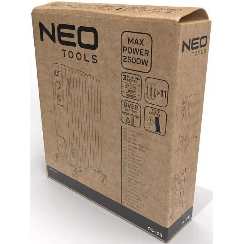 Масляный радиатор Neo Tools 2,5 кВт (90-153)