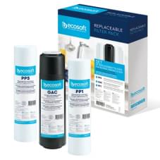 Комплект картриджей Ecosoft 1-2-3 Standart CPV3ECOSTD 2 полипропилена + уголь (CPV3ECOSTD)
