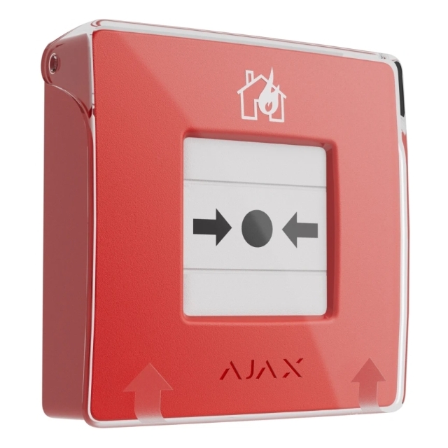 Бездротова програмована кнопка з механізмом скидання Ajax ManualCallPoint (Red)Jeweller (для житлових об'єктів) (000037734)