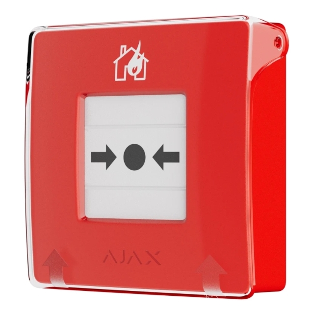 Бездротова програмована кнопка з механізмом скидання Ajax ManualCallPoint (Red)Jeweller (для житлових об'єктів) (000037734)