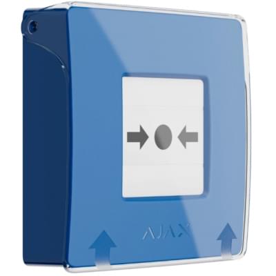 Беспроводная программируемая кнопка с механизмом сброса Ajax ManualCallPoint Jeweller Blue (000044793)