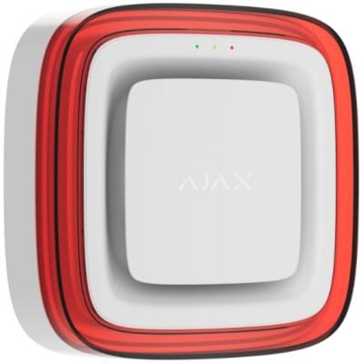 Беспроводной адресный пожарный оповещатель светозвуковой Ajax EN54 FireProtect (Sounder/VAD) Jeweller White (118599.279.WH1) (000057175)
