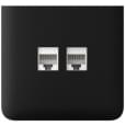 Боковая панель для встроенной интернет-розетки Ajax SideCover (LAN) vertical Black (126220.319.BL)