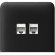 Боковая панель для встроенной интернет-розетки Ajax SideCover (LAN) vertical Black (126220.319.BL)