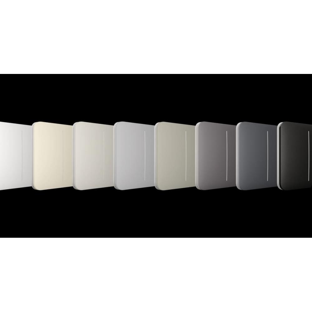 Панель выключателя света Ajax CenterButton 2-gang for LightSwitch Jeweler Grey