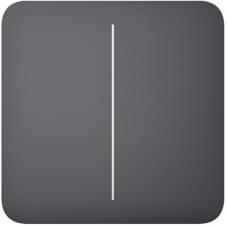 Панель выключателя света Ajax SoloButton 2-gang for LightSwitch Jeweler Graphite