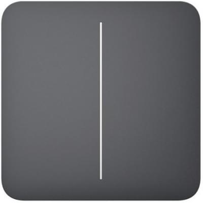Панель выключателя света Ajax SoloButton 2-gang for LightSwitch Jeweler Graphite (000029820)