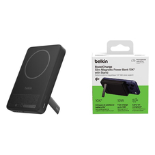 Акумулятор портативний літій-іонний Power Bank Belkin 10000мА·год, 30Вт PD/Qi2 15Вт, Magnetic Kickstand, чорний