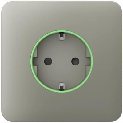 Передня панель для вбудованої розетки Ajax SoloCover (smart) Olive (000038799)