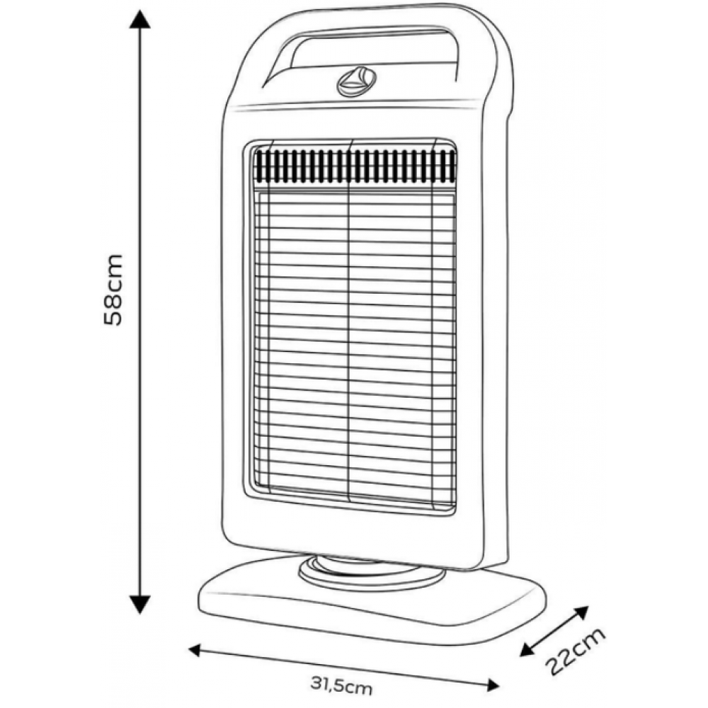 Инфракрасный обогреватель Neo Tools 1,2 кВт (90-113)