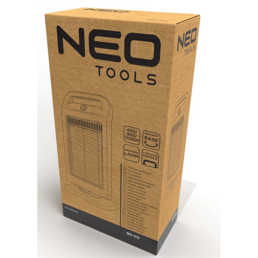 Инфракрасный обогреватель Neo Tools 1,2 кВт (90-113)