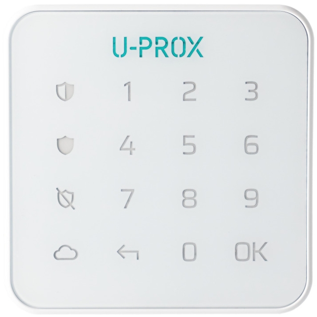 Бездротова зовнішня клавіатура U-Prox Keypad G1 White