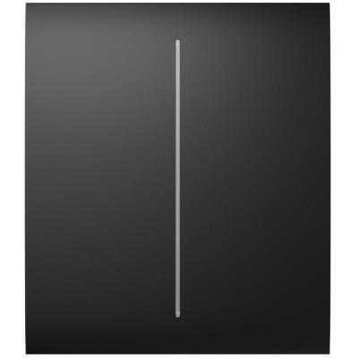 Панель вимикача світла Ajax CenterButton 2-gang for LightSwitch Jeweler Black (000029801)