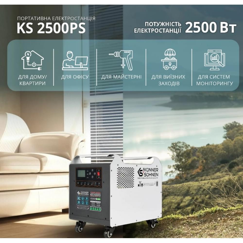 Портативная зарядная станция Konner&Sohnen KS 2500PS