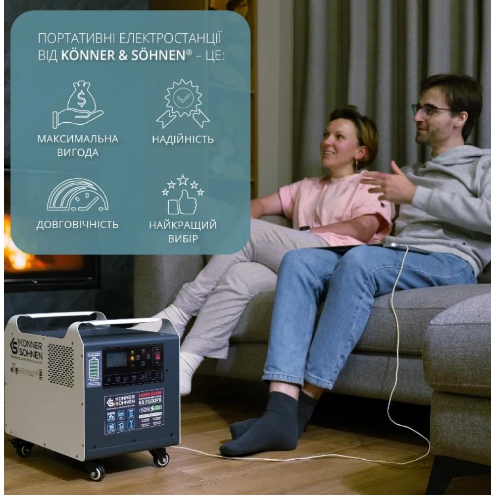 Портативная зарядная станция Konner&Sohnen KS 2500PS
