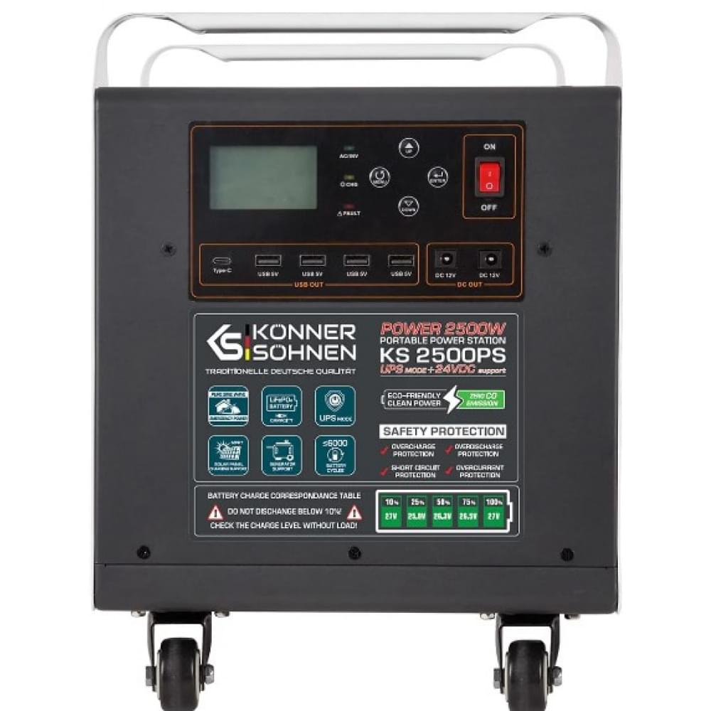 Портативная зарядная станция Konner&Sohnen KS 2500PS