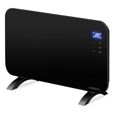 Конвектор ARDESTO CHH-2000EBG 20м2, 2000Вт, WI-FI, електр. кер-ння, ПДК, закр. нагрів. елемент, дисплей, програматор, таймер, IP24, скло, чорний