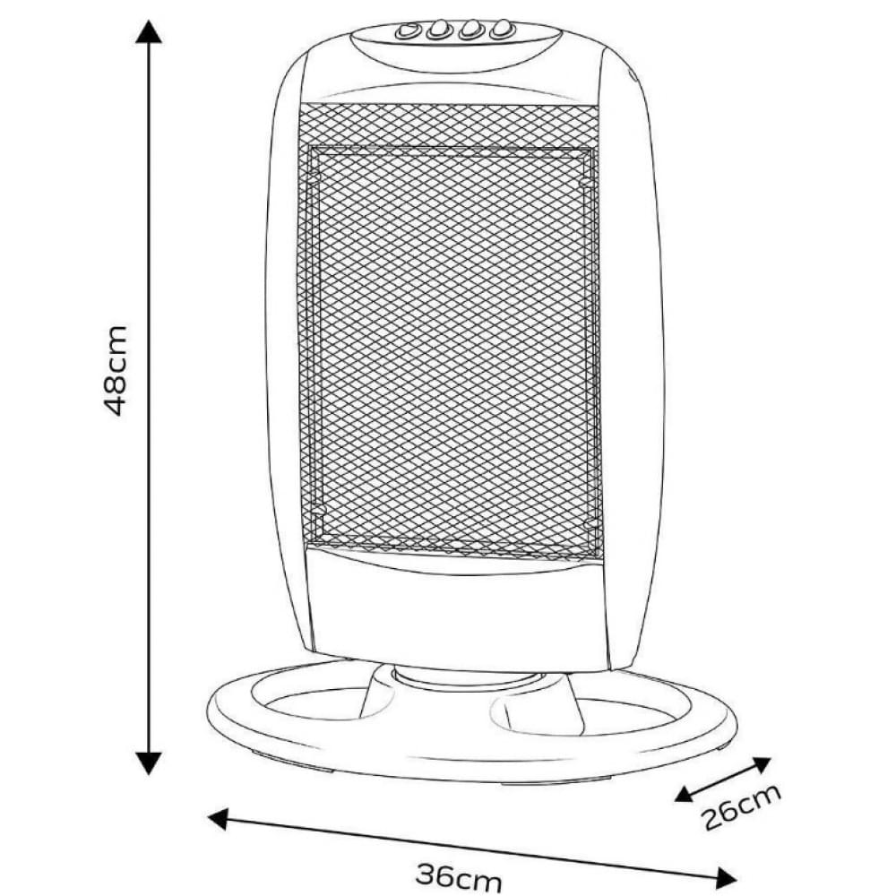 Инфракрасный обогреватель Neo Tools 1,2 кВт (90-114)