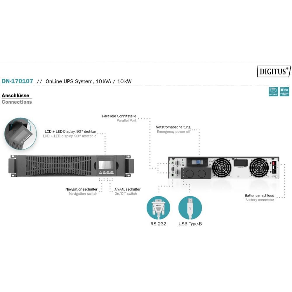 ИБП Digitus  Power Module 10kVA/10kW (DN-170107)