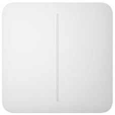 Панель выключателя света Ajax SoloButton 2-gang for LightSwitch Jeweler White