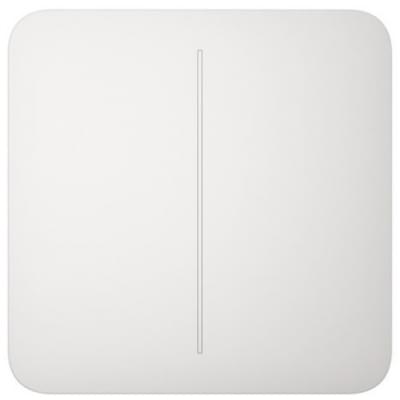 Панель вимикача світла Ajax SoloButton 2-gang for LightSwitch Jeweler White (000029791)