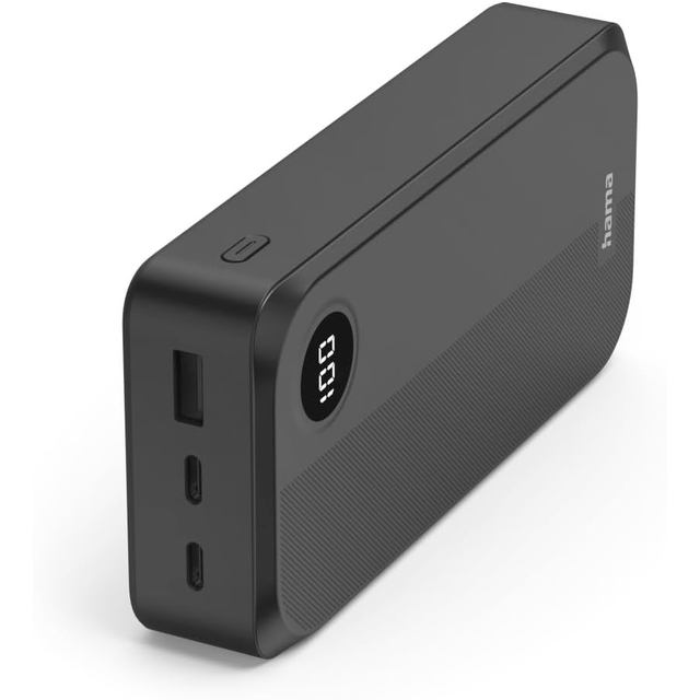 Повербанк Hama 20000 mAh, 2хUSB-C, USB-A, Black (00201755)