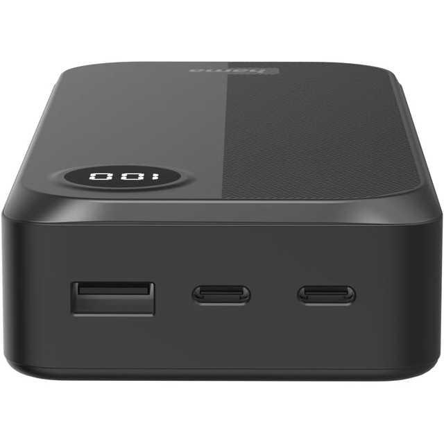 Повербанк Hama 20000 mAh, 2хUSB-C, USB-A, Black (00201755)