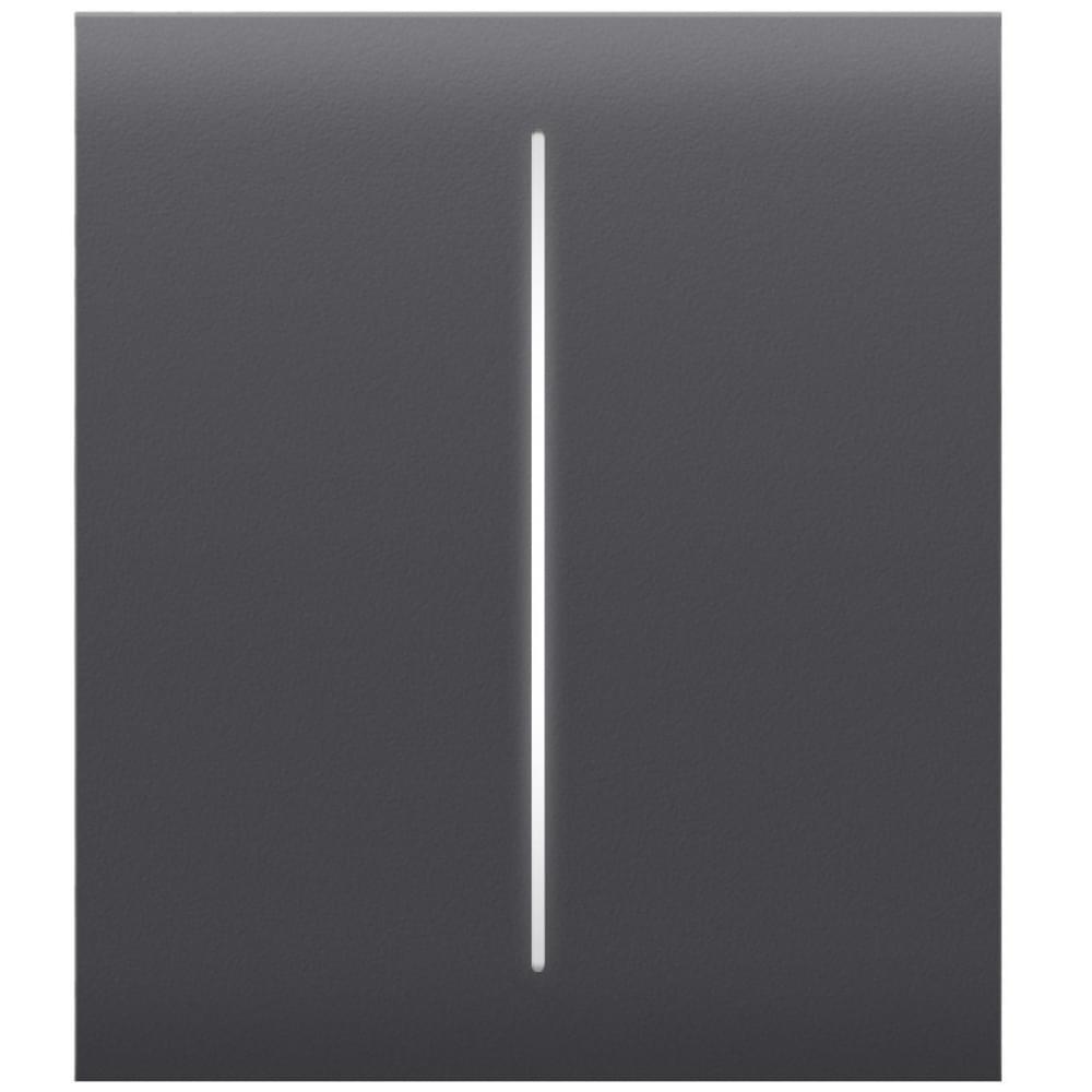 Панель выключателя света Ajax CenterButton 2-gang for LightSwitch Jeweler Graphite