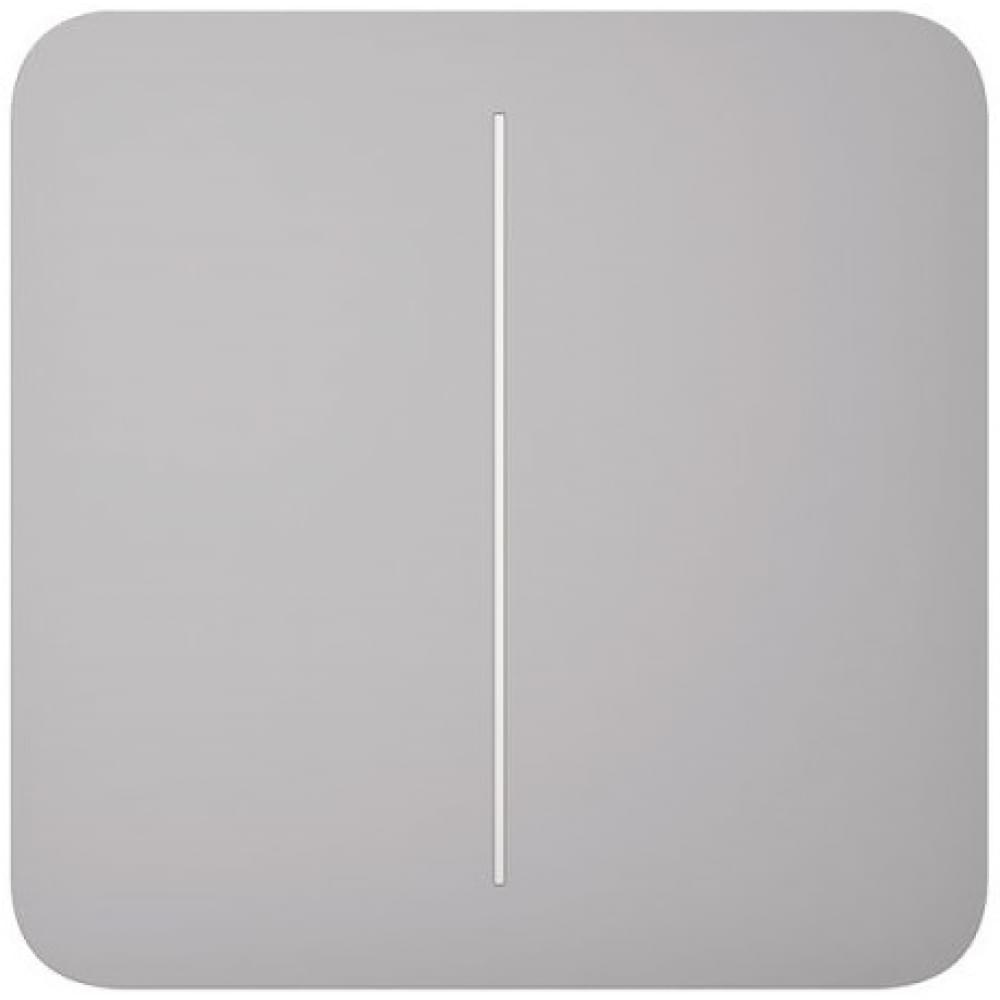 Панель вимикача світла Ajax SoloButton 2-gang for LightSwitch Jeweler Fog