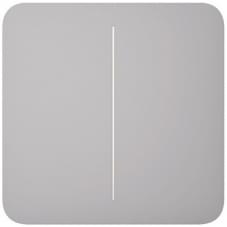 Панель выключателя света Ajax SoloButton 2-gang for LightSwitch Jeweler Fog