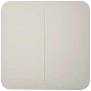Ajax SoloButton 2-gang for LightSwitch Jeweler Oyster (000029844)