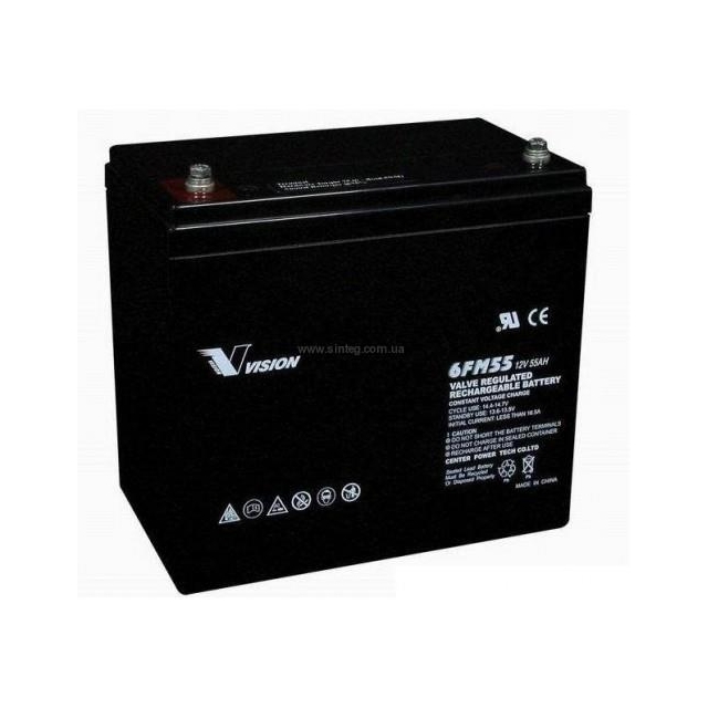 Акумулятор Vision FM 12V 55Ah (6FM55-Х)