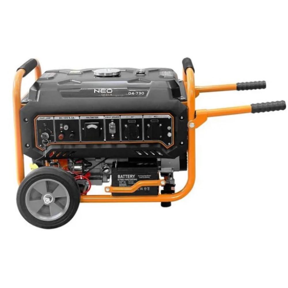 Бензиновый генератор Neo Tools 230В (1 фаза), 2.8/3кВт+Портативная солнечная панель 90-140