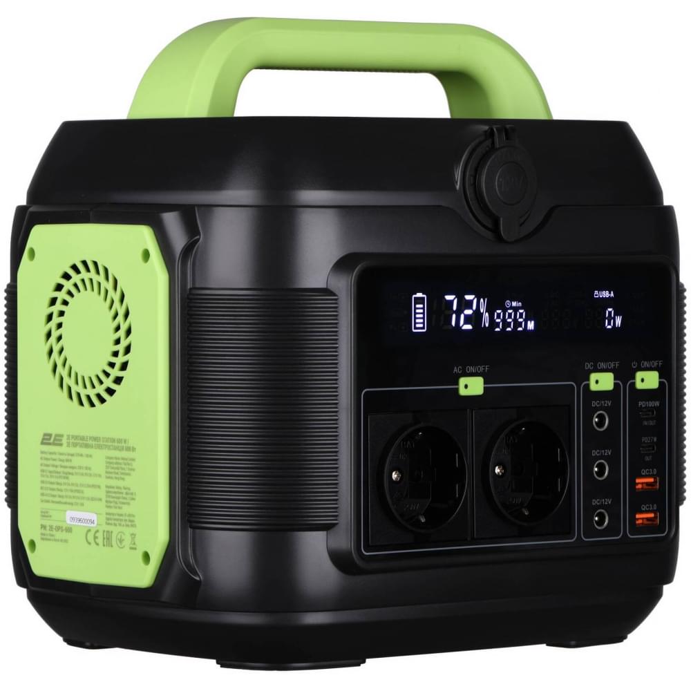 Портативная зарядная станция 2Е 2E-OPS-600 600W 576Wh